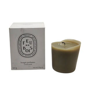 Diptyque Feu De Bois 190g/6.5oz Candle - Used - Wax Only *See Images*